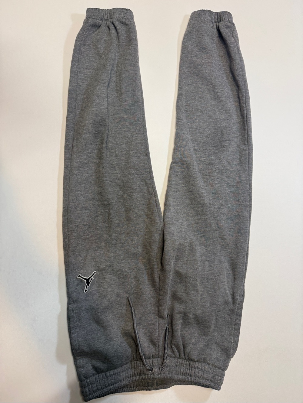 Jordan Gray Boys Fleece Joggers with Jumpman Logo